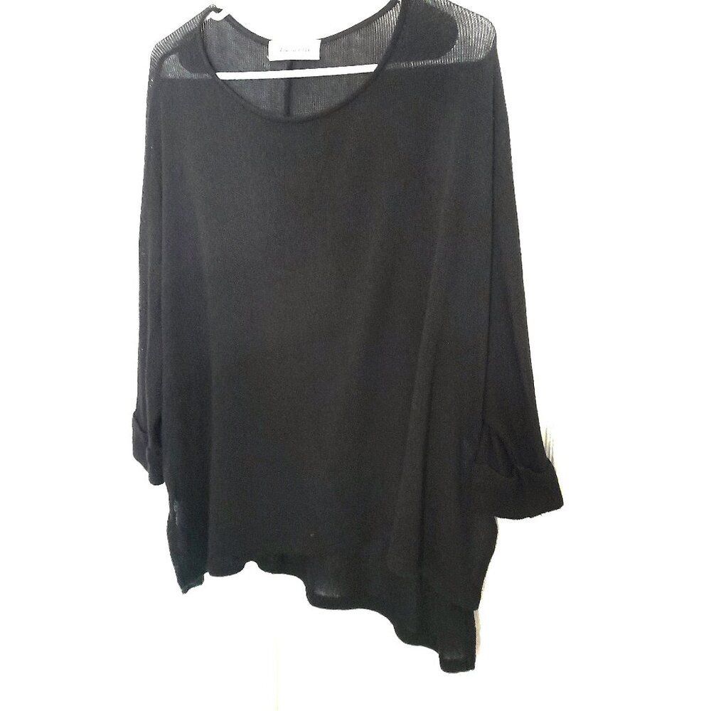 Eden in Love Black Dolman Sleeve Blouse Lightweight size medium